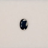 0.75 carat natural blue sapphire, oval 7.2x5.2mm loose gemstone