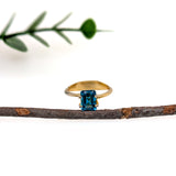 Emerald Cut London Blue Topaz Loose Gemstone 24