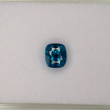 natural cambodian blue zircon cushion loose gemstone