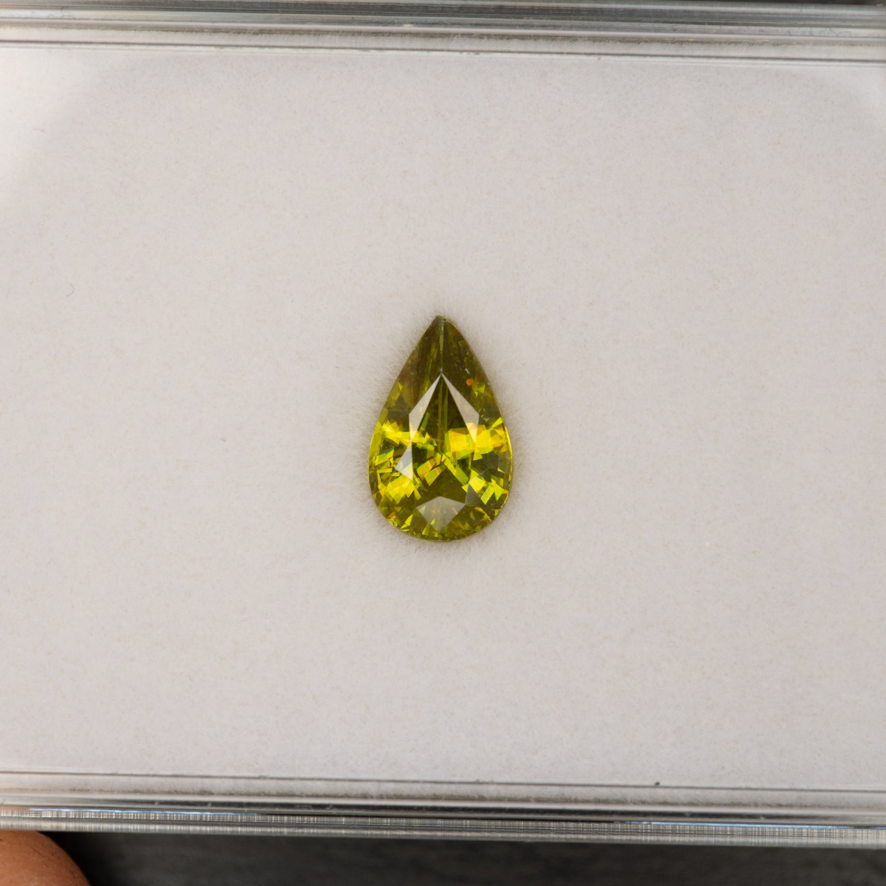 Sphene Pear Loose Gemstone 2.16 Carat