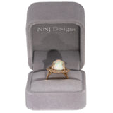 14K yellow gold ethiopian opal ring