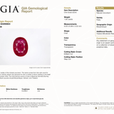 Amalia | 1.65ct GIA Certified Mozambique Ruby Ring with 39 Lab Diamond Accents in Solid 14K White Gold – Oval, 9.03×6.89mm – Certified Ruby, Diamond Halo