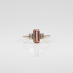 14K yellow gold imperial topaz ring
