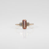 14K yellow gold imperial topaz ring