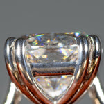 14K white gold lab grown diamond ring