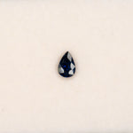 0.63 carat natural blue sapphire, pear 6.3x4.2mm loose gemstone