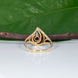14K yellow gold Madagascar ruby estate ring