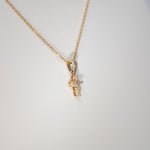 14K Yellow Gold Lab Grown Diamond Pendant