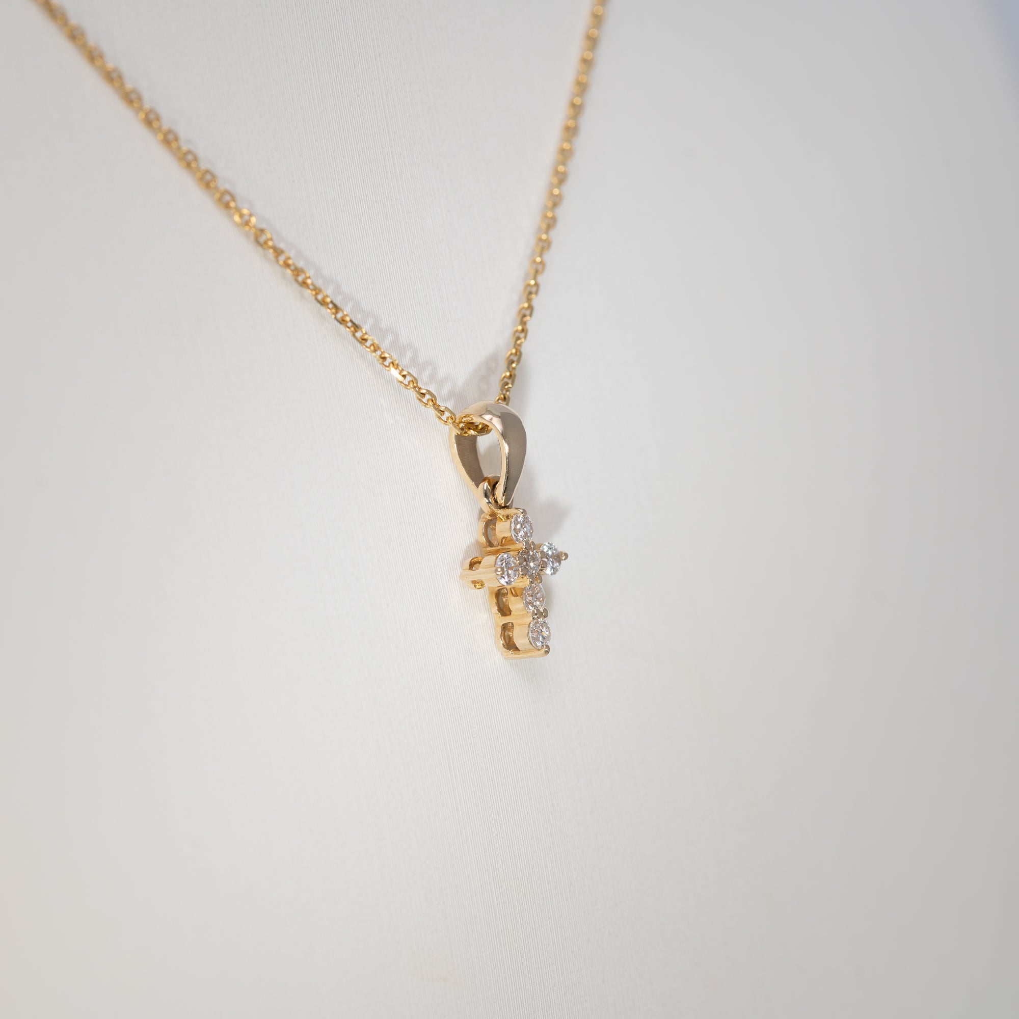 14K Yellow Gold Lab Grown Diamond Pendant
