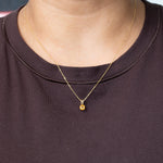 14K Yellow Gold Citrine Pendant