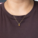 14K Yellow Gold Citrine Pendant