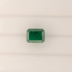 2.97ct zambian emerald emerald cut 9.2x7.2mm loose green gemstone
