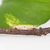 Elegant Diamond Band Ring in 14K  Gold – Nature Inspired Vine Pattern
