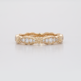 14K white gold diamond eternity band