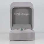 14K white gold alexandrite ring