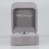 14K white gold alexandrite ring