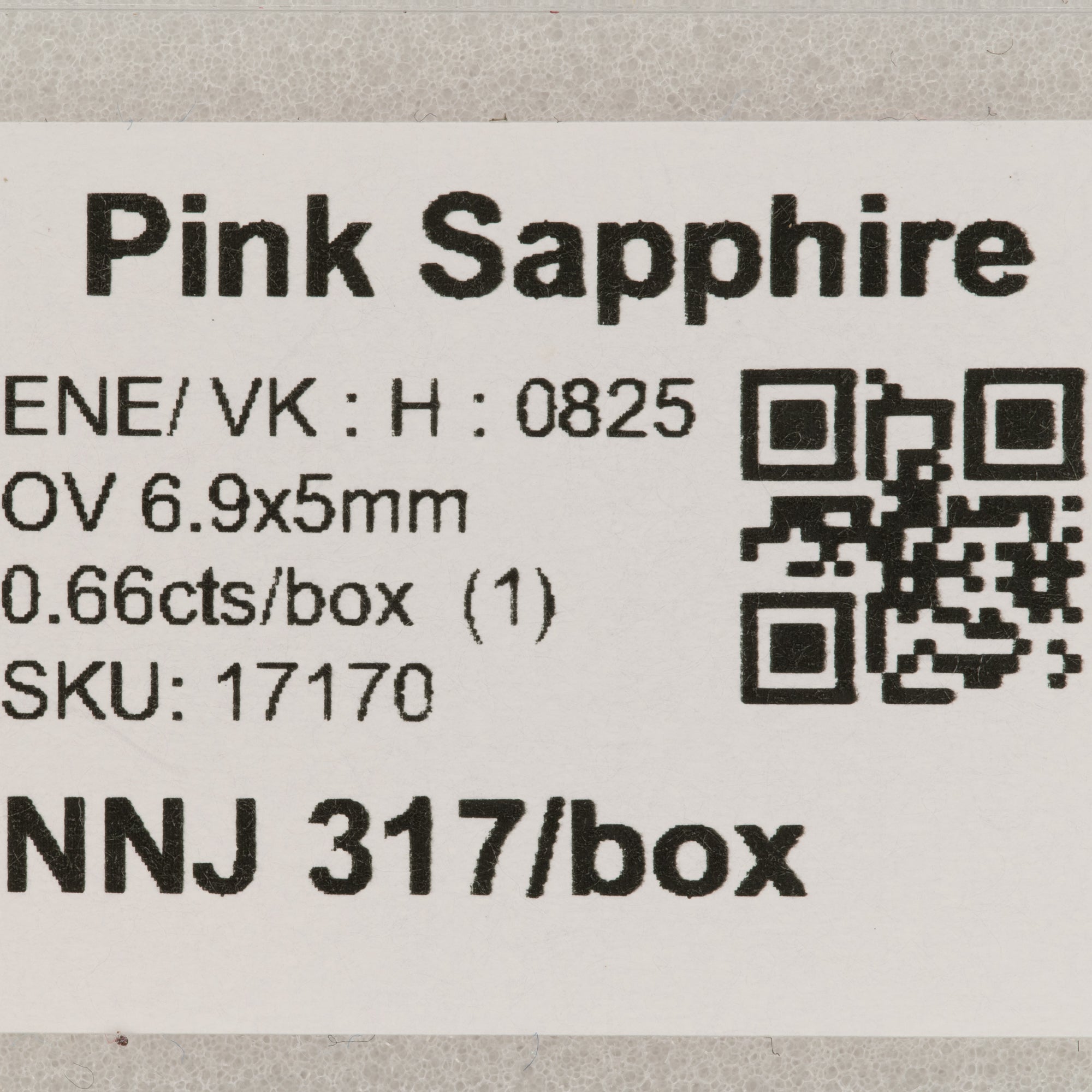 0.66 carat natural pink sapphire oval 6.9x5mm loose gemstone – view 2
