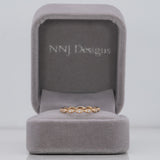 14K yellow gold diamond eternity band