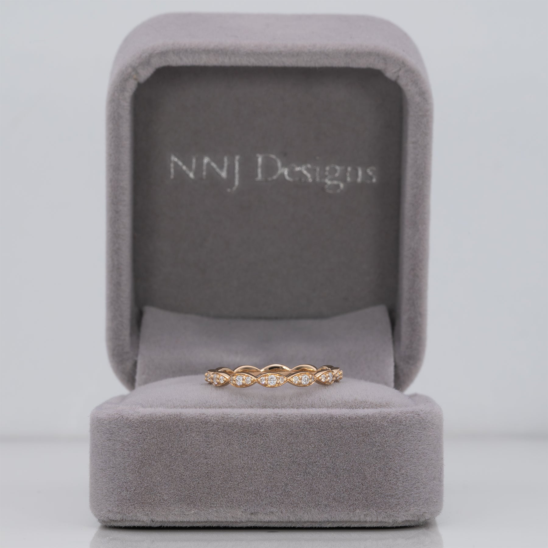 14K yellow gold diamond eternity band