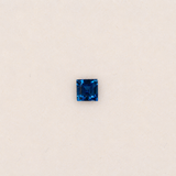 0.12 carat natural blue sapphire, princess 2.5mm loose gemstone