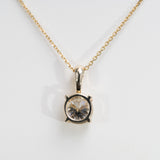 14K Yellow Gold Lab Grown Diamond Pendant