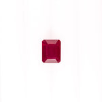 natural faceted emerald cut red ruby gemstones for jewelry making