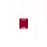 natural faceted emerald cut red ruby gemstones for jewelry making