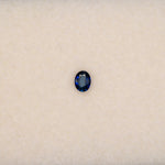 0.2 carat natural blue sapphire, oval 4x3mm loose gemstone