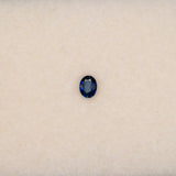 0.2 carat natural blue sapphire, oval 4x3mm loose gemstone