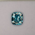 natural cambodian blue zircon cushion loose gemstone