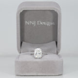 14K white gold lab grown diamond ring