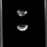 natural cambodian white zircon oval loose gemstone