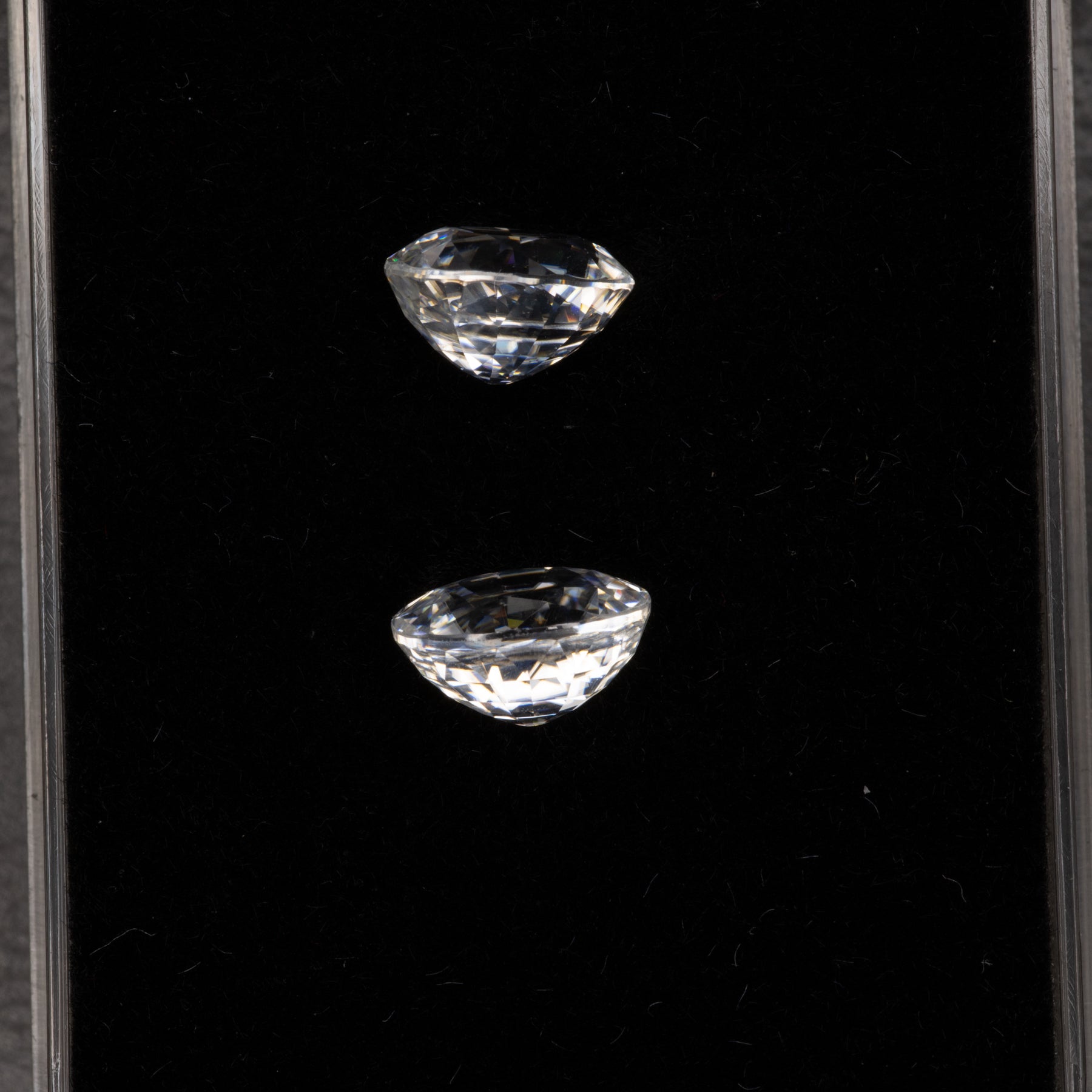 natural cambodian white zircon oval loose gemstone