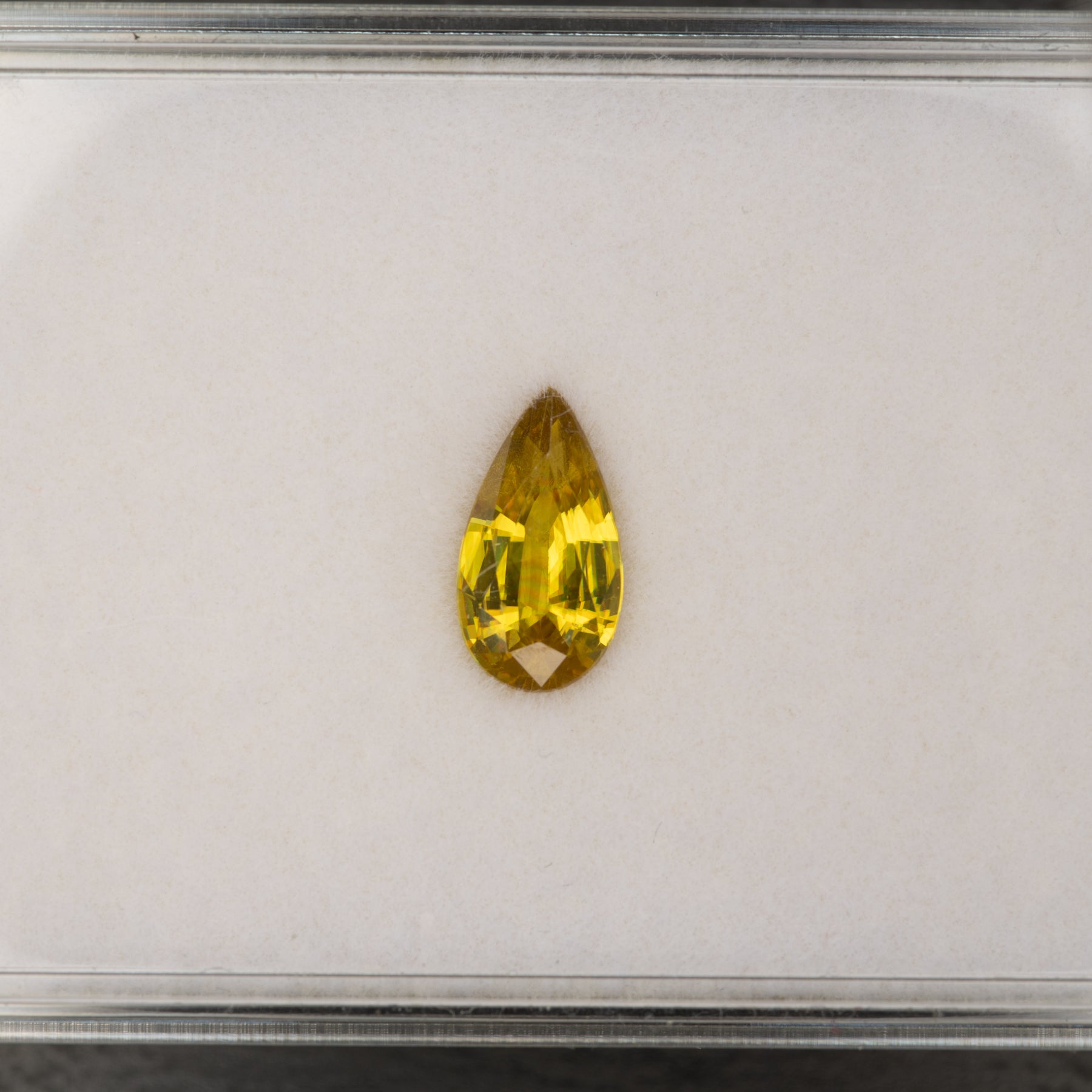 Sphene Pear Loose Gemstone 1.7 Carat