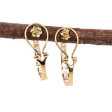 Liya 14K Solid Yellow Gold Lab-Created Diamond Earrings | Clip-On Closure