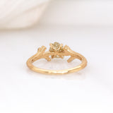 Maria 14K Yellow Gold Canary Diamond and Natural Diamond Accents Ring | OV 8.5x7mm