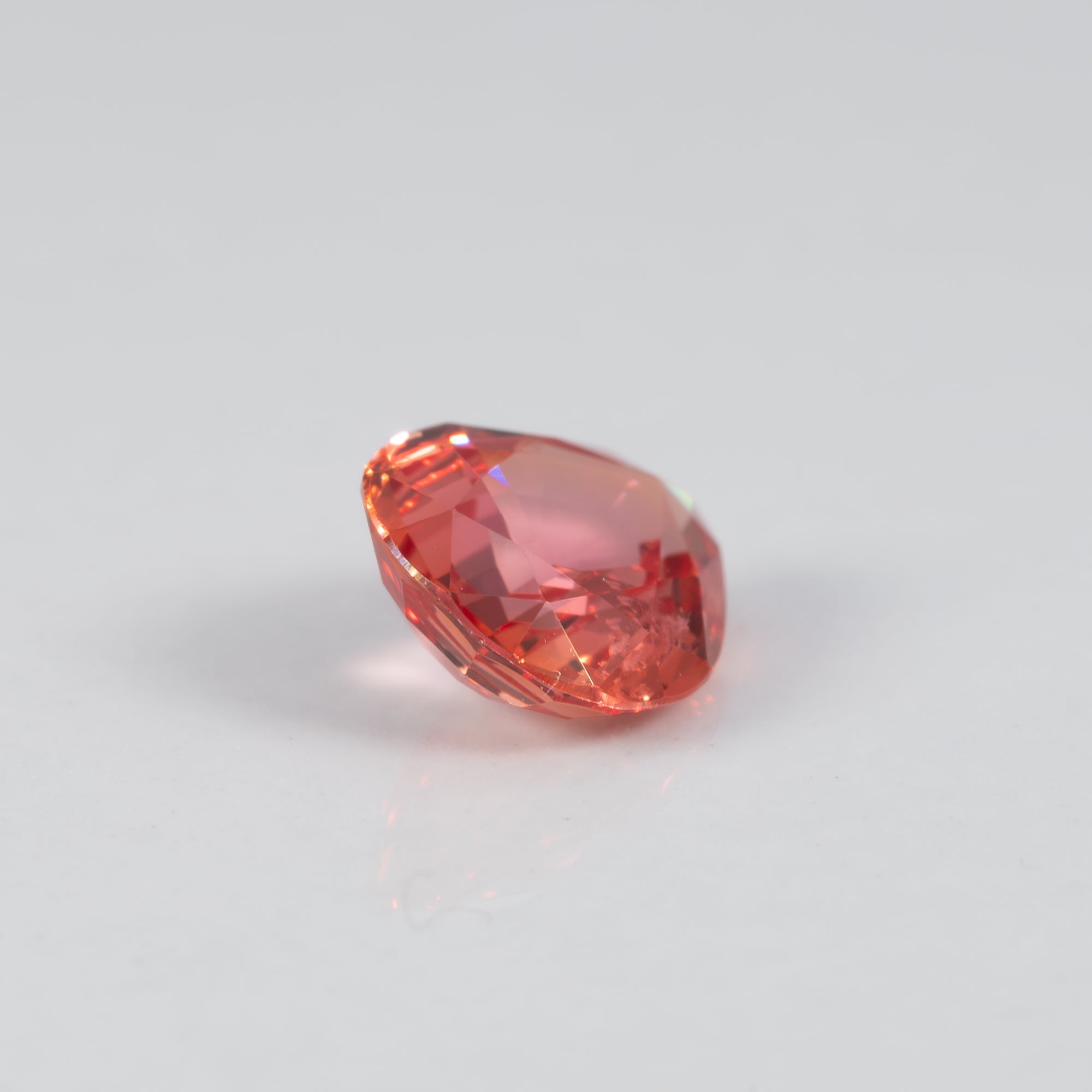 1.09 carat natural padparadscha sapphire pear 7x6mm loose gemstone – view 2