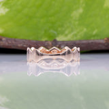 14K rose gold diamond band