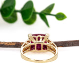 Previously Loved Madagascar Ruby Ring | Cushion 12x10mm