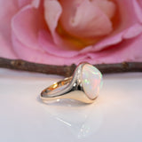 14K yellow gold ethiopian opal ring