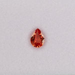 1.05 carat natural padparadscha sapphire, pear 7.8x5.7mm pink-orange loose gemstone