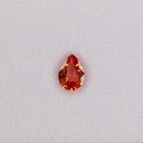 1.05 carat natural padparadscha sapphire, pear 7.8x5.7mm pink-orange loose gemstone