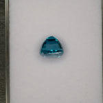natural cambodian blue zircon cushion loose gemstone