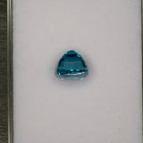 natural cambodian blue zircon cushion loose gemstone