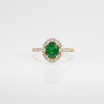 14K Yellow Gold Tsavorite Ring