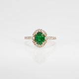 14K Yellow Gold Tsavorite Ring
