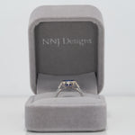 14K white gold tanzanite ring