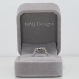 14K white gold tanzanite ring