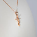 14K Rose Gold Lab Grown Diamond Pendant