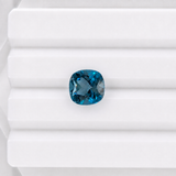 Brazilian Swiss Blue Topaz Cushion 5mm to 8mm – Natural Earth Mined Irradiated Loose Gemstone – One Stone